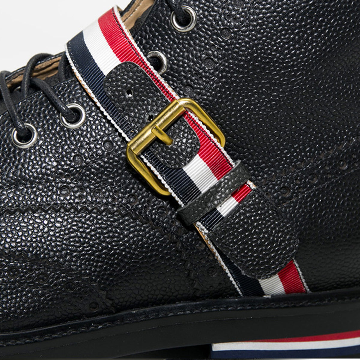 4-Bar High top leather shoes