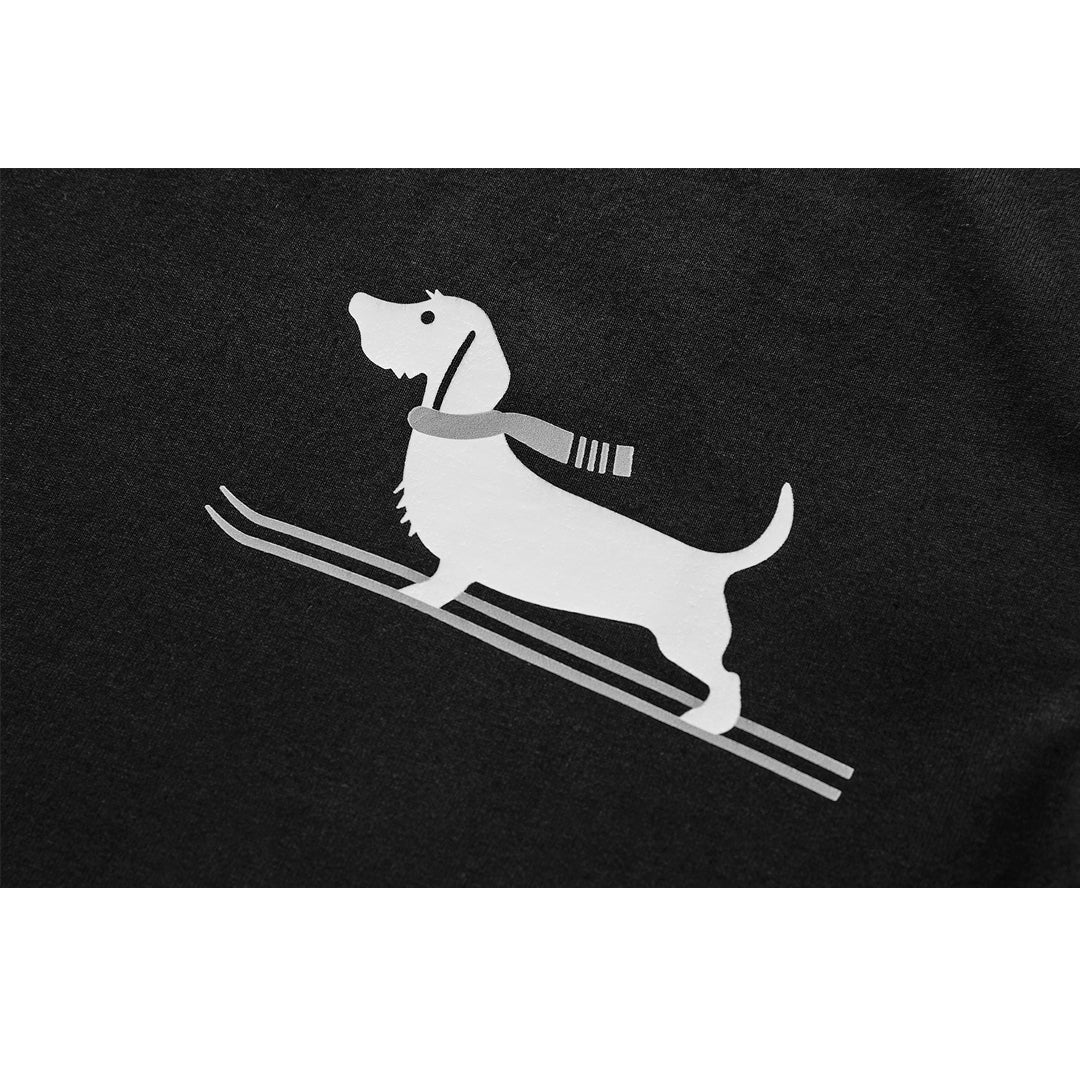 4-Bar Puppy Print T-shirt