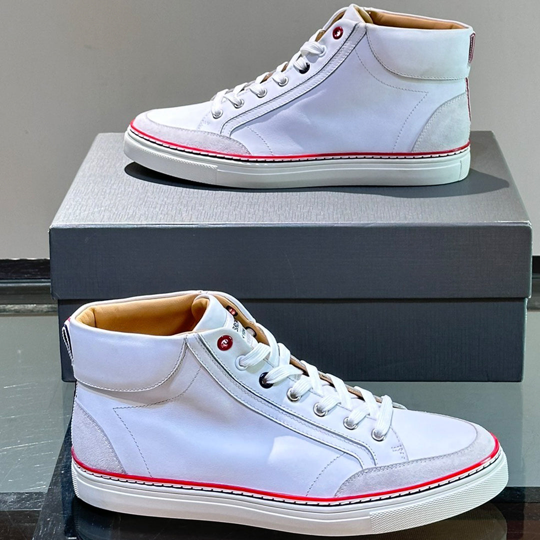 4-Bar High Top Leather sneakers