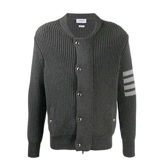 4-Bar Knitted sweater coat