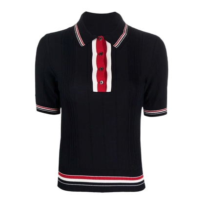 4-Bar Women Ribbon POLO shirt