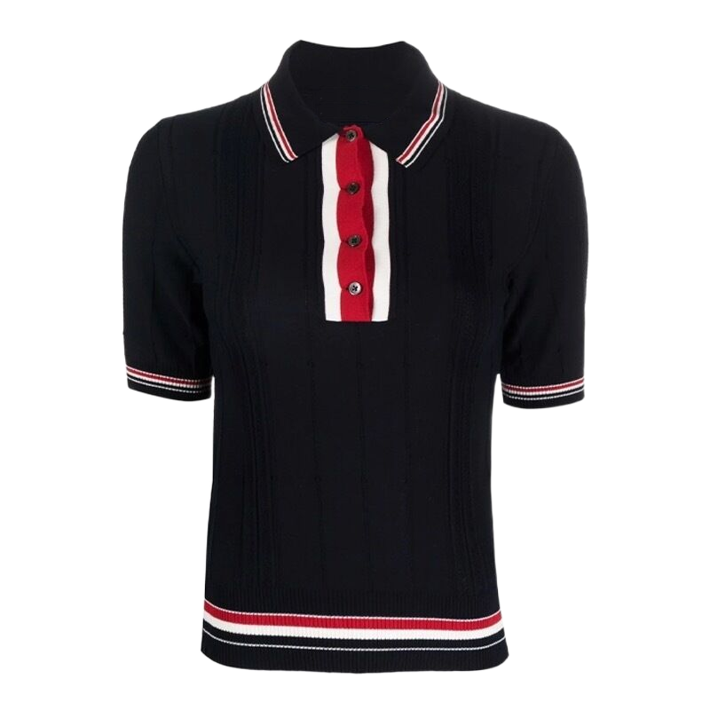 4-Bar Women Ribbon POLO shirt