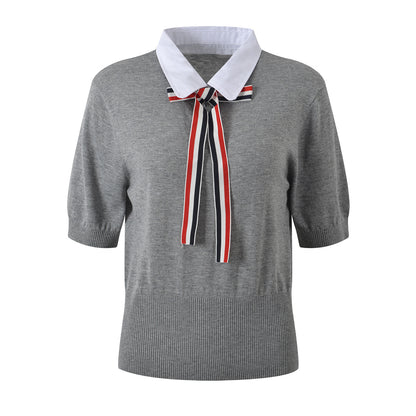 4-Bar Women Ribbon POLO shirt