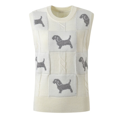 4-Bar Women Wool vest