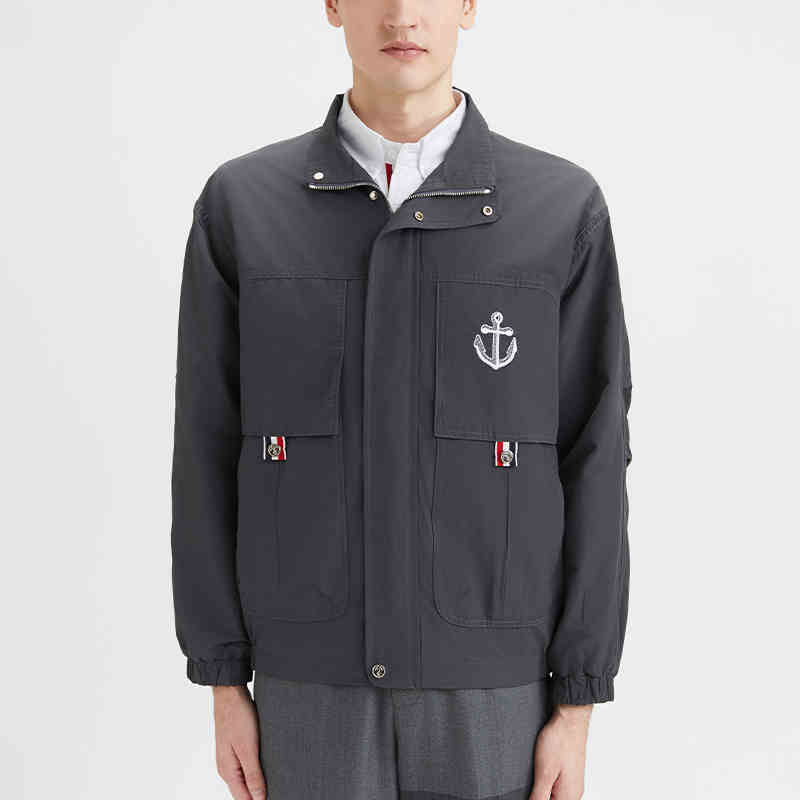 4-Bar Anchor embroidery Jacket