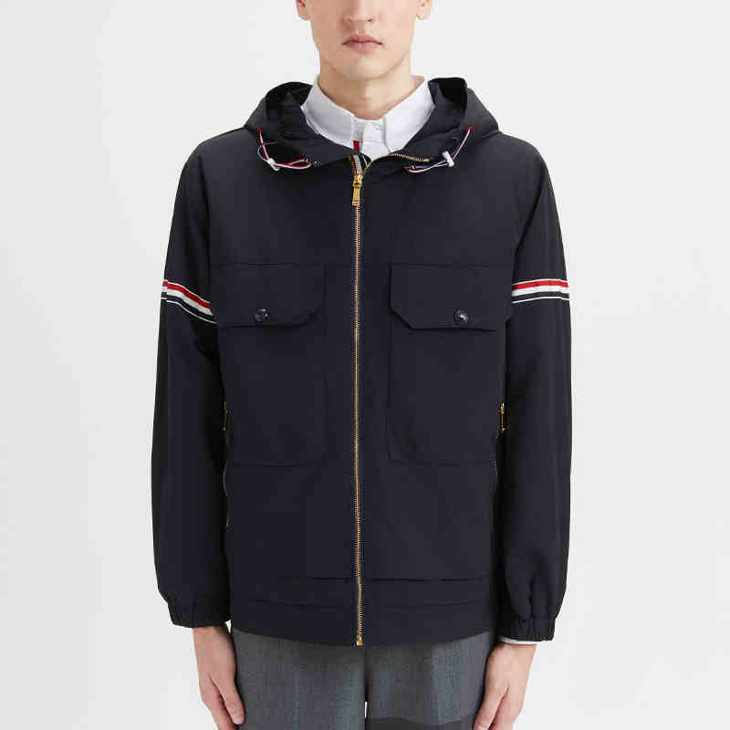 4-Bar Hooded Jacket