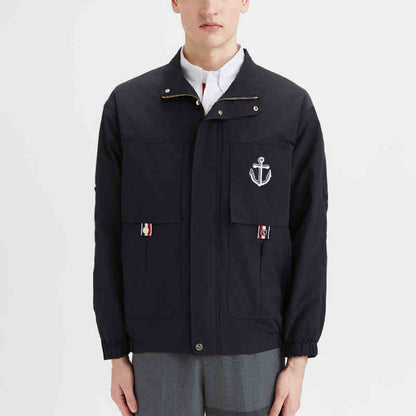 4-Bar Anchor embroidery Jacket